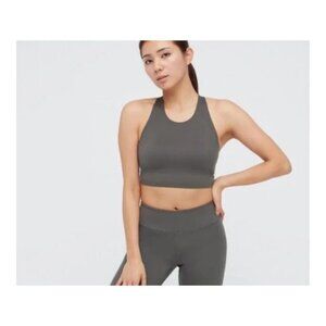 Wireless Bra Active Racer Back UNIQLO LARGE EUC/NC GRAY #0382-DS